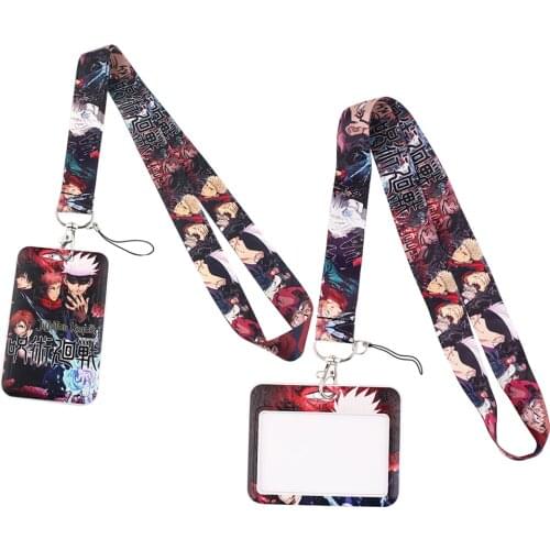 ER812 Anime Boy Lanyard For Key Neck Strap Lanyard ID Badge Holder Key Chain Key Holder Hang Rope Key Rings Kids Gifts