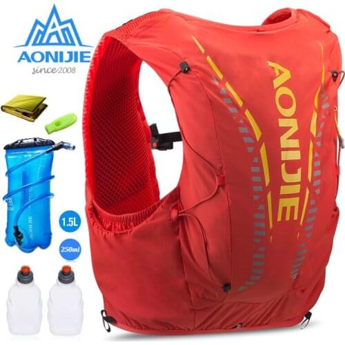 AONIJIE C962 1.5L Water bag Advanced Skin 12L Hydration Backpack Bag Soft Water Flask for Hiking Trail Running Marathon Race 250
