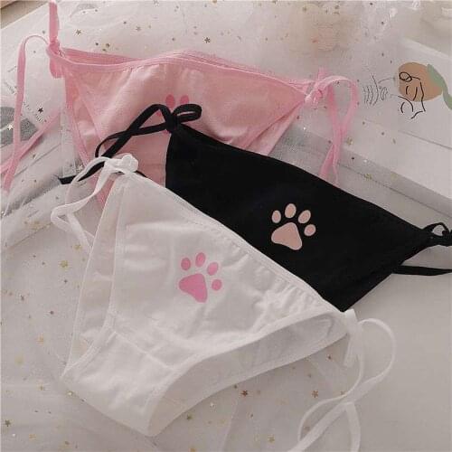 Sexy Low Waist Strap Lingerie Bandage Cute Claw Womens Panties Briefs Underwear