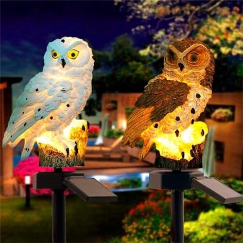 Waterproof Lawn Landscape Solar Garden Light Outdoor Solar Lamp Power Outdoors Solar Lamp Owl LED Parrot Owl Garden Light 5Z