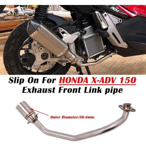 Slip On For Honda X-ADV X ADV 150 ADV150 System Motorcycle Exhaust Escape Full System Modify Muffler Front Middle Link Pipe 51mm