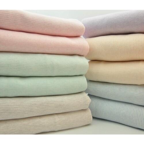 High-grade elastic brushed cotton cloth Cotton Jersey Fabric for Baby Clothing Making 50x170cm Other Fabric Plain