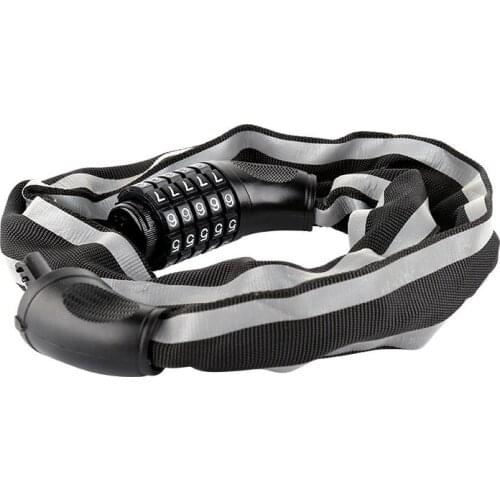 Chain Lock Anti Theft Bike Chain Lock 5 Digit Combination Code Password Steel Alloy Scooter Mtb Road Bike Lock