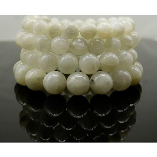 Natural stone High Blue Luster 8mm Moonstone Bracelet For Women Fine Jewelry Bracelet