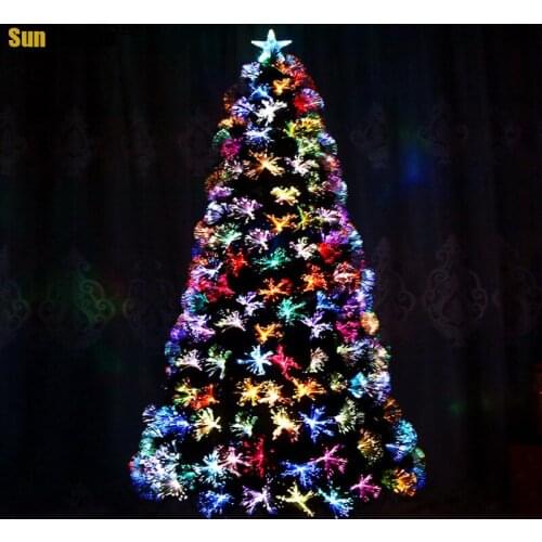 1.2 M -3M Colorful Fiber Christmas Tree Christmas Decorative Ornaments Light Luxury Xmas Tree Store Decorations Gift