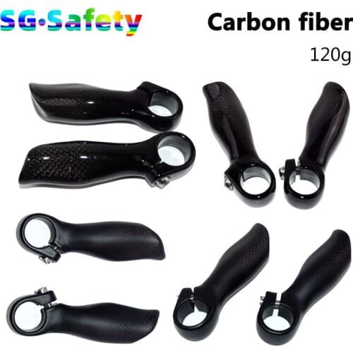 1 Pair Mountain Bicycle Bar ends Handlebar Carbon fiber MTB Bar End Small Auxiliary Handlebar Cover Handle Cycling Accessories