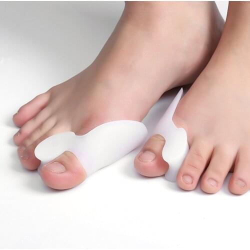 1Pair SEBS Gel Bunion Big Toe Separator Spreader Eases Foot Pain Foot Hallux Valgus Correction Guard Cushion Correcting Thumb