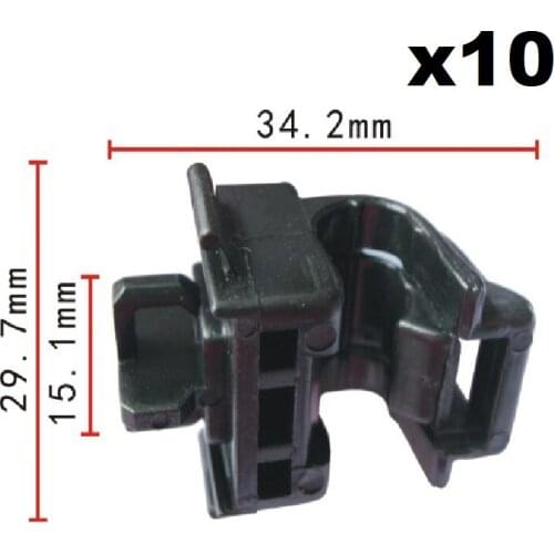 10pcs FOR HONDA ACCORD CR-V PRELUDE NSX TL VIGOR HOOD PROP ROD HOLDER SUPPORT CLIP CLAMP