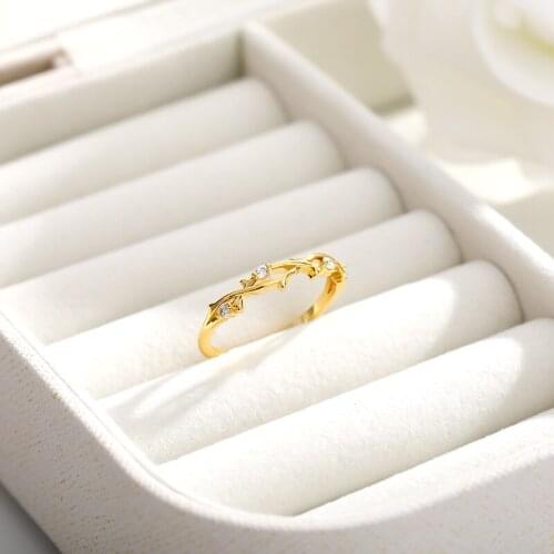 2019 Individual Geometry Ring Golden Rose Gold Ring Stainless Steel Glamour Woman Jewelry Crystal Ring Birthday Gift BFF