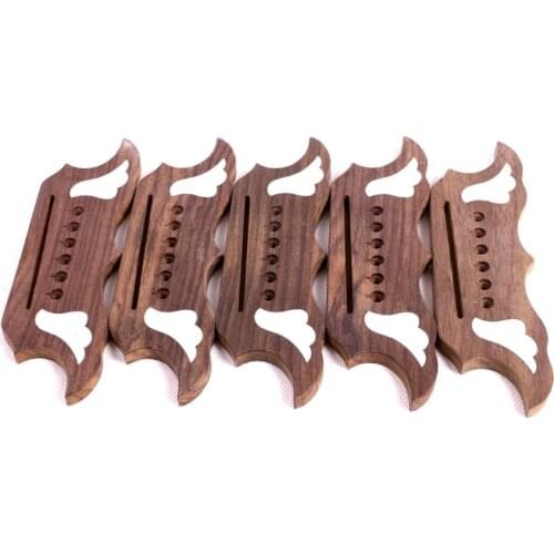 5pcs 6String Rose wood Guitar Bridge For Acoustic Guitar parts