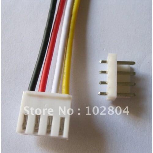 50 Pcs VH3.96 3.96mm 4 pin Female 22AWG Wire with Male Pin Connector 300mm Leads