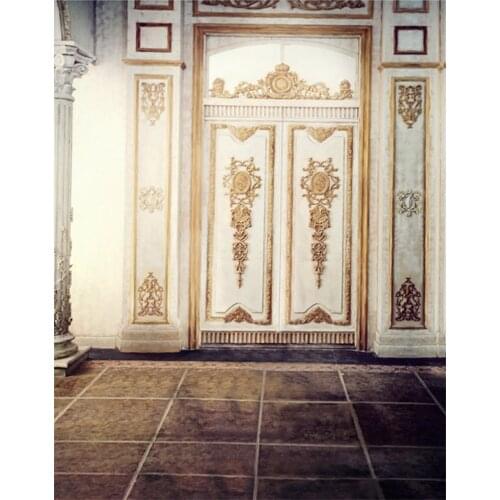 5x7ft Stone Floor Vintage Door Photography Backdrops Photo Props Studio Background
