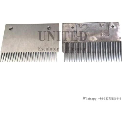 Escalator Aluminum Comb Plate XAA453J4 L206mm Hole Pitch 143mm Left 24 Teeth