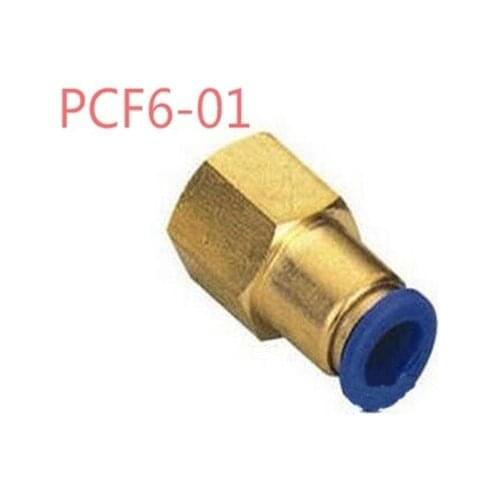 Free Shipping 20pcs 6mm to 1/8' Pneumatic Connectors Female straight one-touch fittings BSP PCF6-01