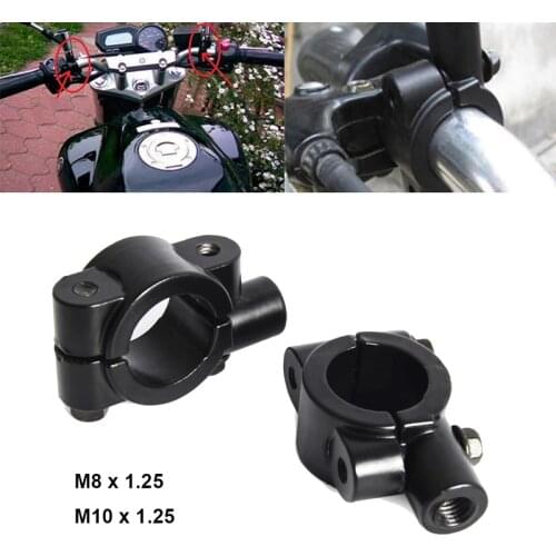 7/8" Handle Bar Handlebar Mirrors Holder Clamp Adaptor Mounts M10 /M8x1.25 Thread For KTM Honda Yamaha Harley Suzuki ATV Scooter