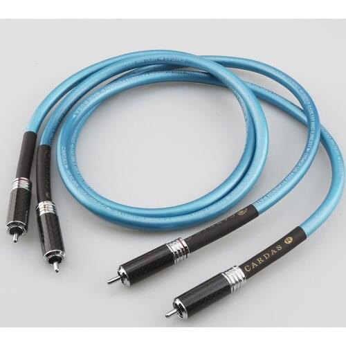 Hifi Carbon fiber RCA plug CARDAS Cross RCA Interconnect Audio Cable Amplifier CD DVD player Audio Interconnector RCA Cables