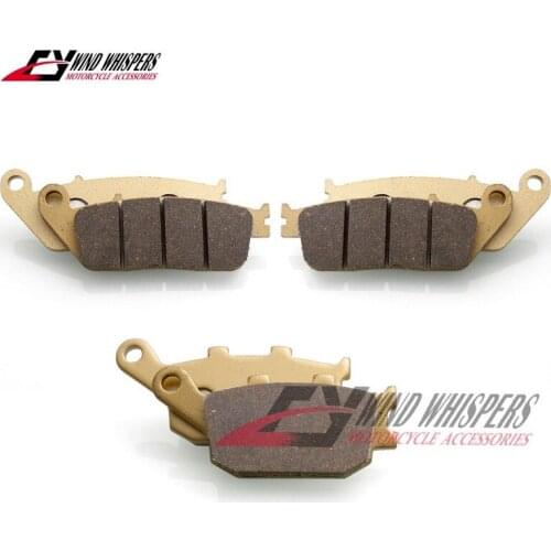 Motorcycle Copper fiber Front Rear Brake Pads For Kawasaki Z750 Z 750S 2007-2011 For Honda VT 1100 C2 SHADOW CB750 CB 600 HORNET