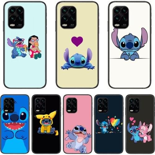 Cartoon phone case stitc Phone Case For xiaomi Redmi Note 9S 8 7 6 5 A Pro T Anime Black Cover Silicone Back Pretty senior