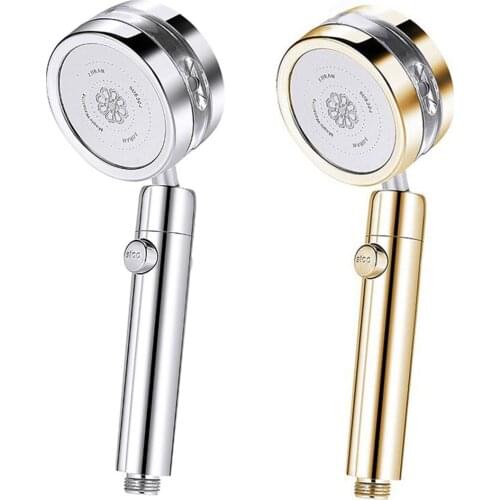 Pressurized Shower Head High Pressure Detachable 360 Rotating Jetting Showerhead Filter For Water Bathroom Bath Shower Nozzle