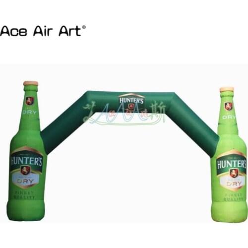 New design Beer advertising promotion inflatable archway,green inflatable beer arch model for sale