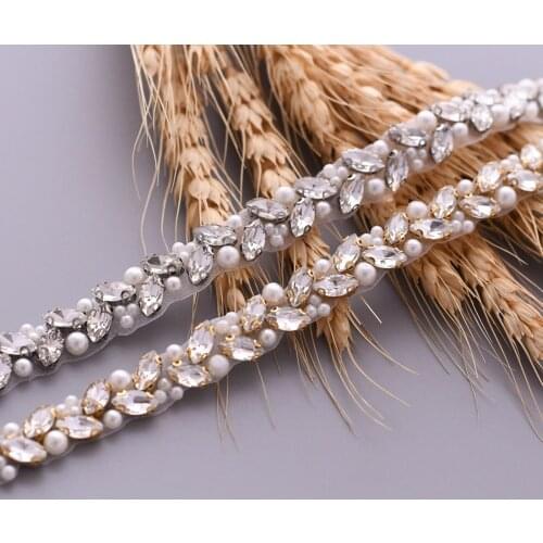 TRiXY S383-G Golden Diamonds Belt Wedding Belts Rhinestone Belt Fashion Jeweled Belt Wedding Dress Belt Sashes Bridal Sash Belt