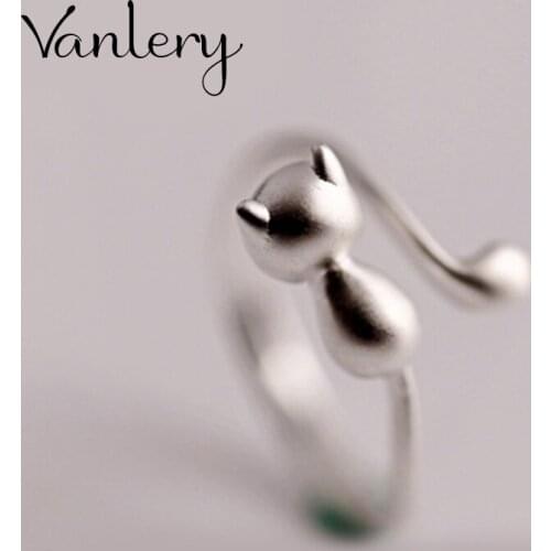 Luxury Brand Cat Rings For Women Wedding Statement Jewelry Valentines Gifts Lover Finger Ring