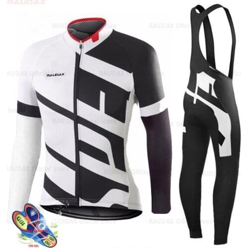 Strava2021Spring Sports Raudax Cycling Jersey Autumn MtbCycling Clothing Summer Long Sleeve Triathlon Mountain Bike Bib Pant Set