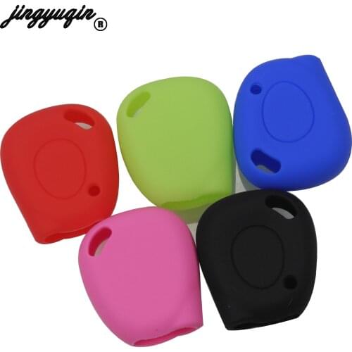 Jingyuqin 1B Luminous Silicone Car Key FOB fit for Renault Twingo Clio Master Kango Remote Case Cover Shell Protector
