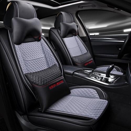 Universal leather car seat cover for hyundai getz kia rio 3 toyota corolla lada granta for peugeot 307 sw ford focus accessories