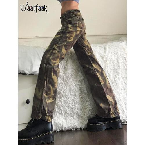 Женские камуфляжные брюки Waatfaak China At AliExpress