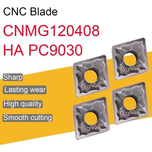 10PCS 100% Original High Quality CNMG120408 HA PC9030 External Turning Tool Carbide Insert For Stainless Steel