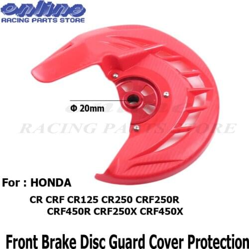 20mm CRF X-Brake Front Brake Disc Rotor Guard Cover Protector Protection Fit CR CRF CR125 CR250 CRF250R CRF450R CRF250X CRF450X
