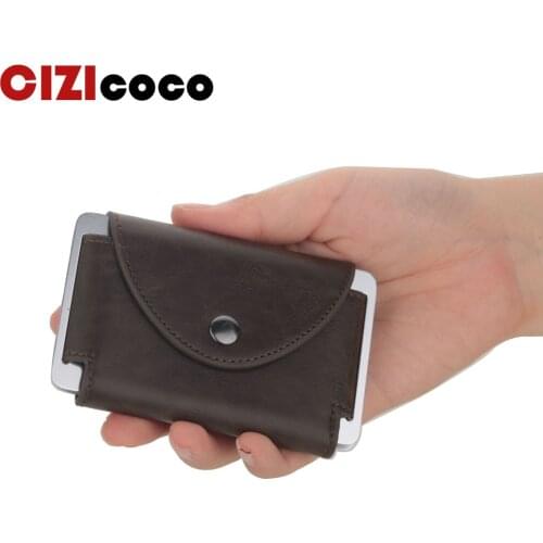 2019 New Style business ID card holder high quality PU leather credit card holder RFID block reading card wallet 5 colours