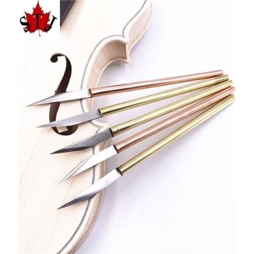 5pcs brass redressal violin cello bridge cutter, luthier violin/cello tools