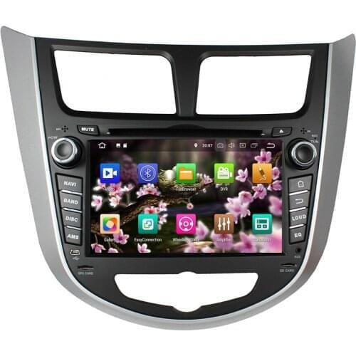 7" 2 Din Android 10.0 Car Multimedia Player For Hyundai Verna Accent Solaris 2010-2016 DVD Player 8 Core Audio Stereo DSP 4+64G