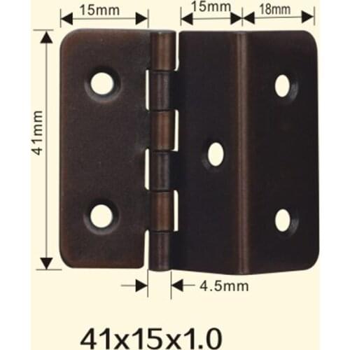 Freeshipping 41*15*1mm Iron Metal Hinge Sewing Machine Folding Table Furniture Flip Tray Hinges Big Door Hinges