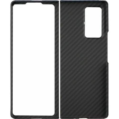 Real Carbon Fiber Phone Case For Samsung Galaxy Z Fold 2 5G Case Aramid Fiber Phone Protective Cover