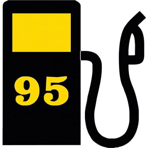 Dawasaru Gasoline Petrol 95 Warning Car Sticker Waterproof Decal Truck Motorcycle Auto Accessories Decoration PVC,15cm*15cm
