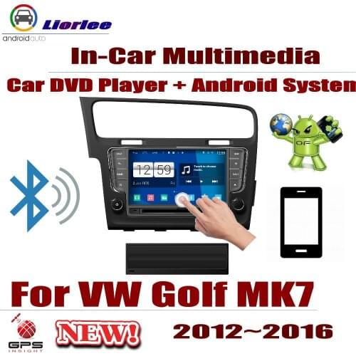 For Volkswagen VW Golf MK7 2012~2016 Car Android Player DVD GPS Navigation System HD Screen Radio Stereo Integrated Multimedia