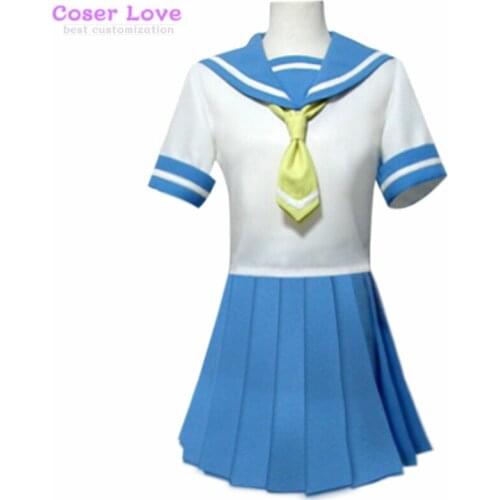 Higurashi no Naku Koro ni/When They Cry Ryuuguu Rena Sailor Suit Cosplay Costume Halloween Christmas Party