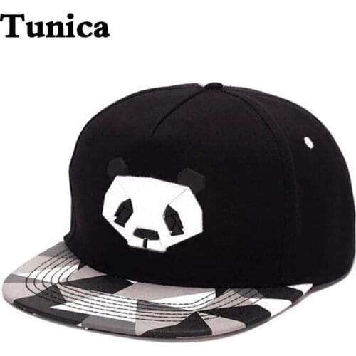 Fashion spring summer lovers baseball cap hip hop Street dance caps male Ms cute panda rubber snapback hats sports leisure hats