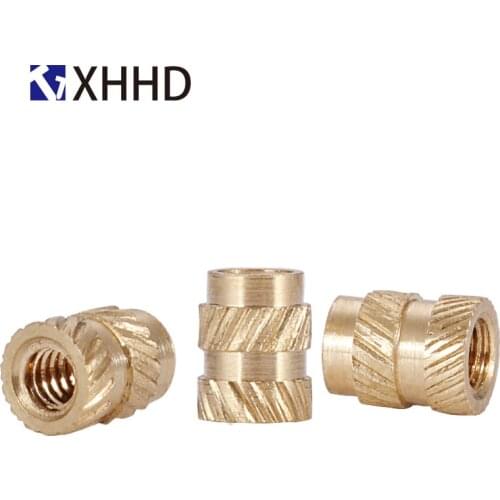 M1.4 Brass Knurled Inserts Nuts Copper Injection Molding Thread Nutsert Phone Nuts 100pcs