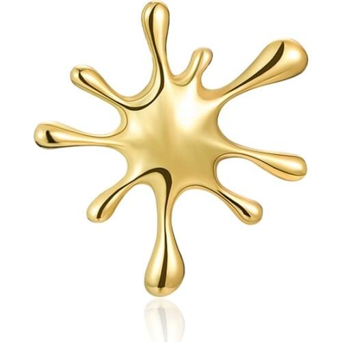 Lotus Fun Real 925 Sterling Silver Natural Creative Handmade Designer Fine Jewelry Splashing Metal Brooches for Women Bijoux