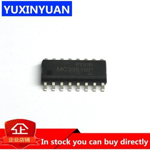 MC3361BPL MC3361 SOP16 MC3361BP 10PCS/LOT LOW VOLTAGE/POWER NARROW BAND FM IF