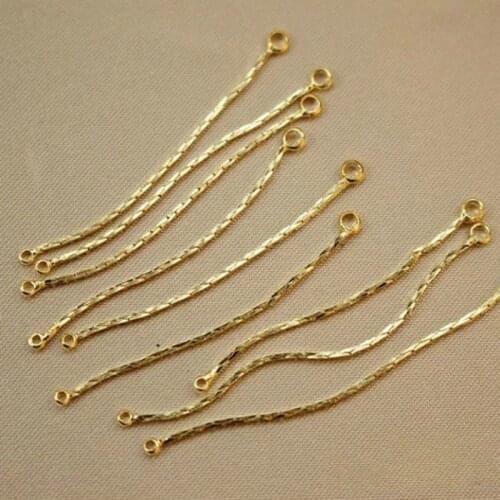 Metal 18k Gold Plated Snake Chain Diy Jewelry Findings Connectors For Jewelry Making Women HandMade Tassel Earrings Hook Pendant