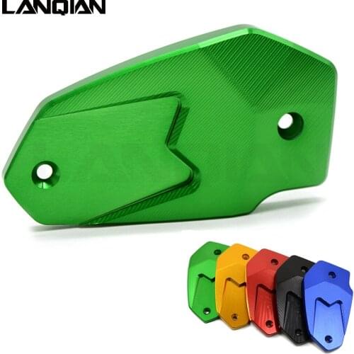 Motorcycle CNC Brake Fluid Reservoir Cap Brake Reservoir Tank Cover For Kawasaki Ninja 650 2016 2017 2018 Ninja650 Accessories