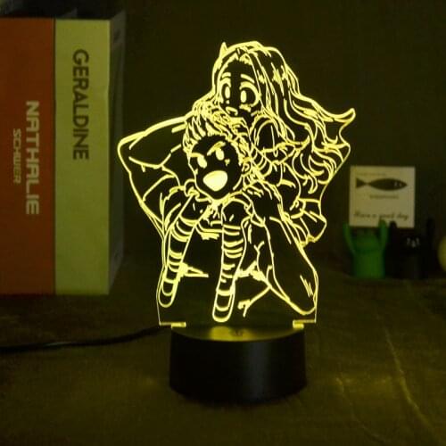 My Hero Academia 3D Nightlight Table Lamp Anime Figure LEMILLION X ERI Decor Manga Gift Mirio Togata aka Lemillion Saving Eri