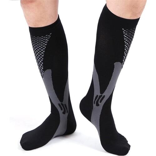 Men Women Leg Support Stretch Men Socks Knee High Compression Socks Warm Soft Snowboard Long Socks