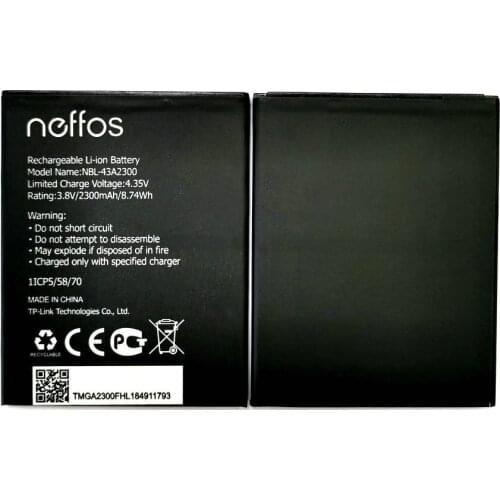 New 2300mAh NBL-43A2300 Battery Replacement For TP-link Neffos C5s TP704A TP704C C5A TP703A Batteries