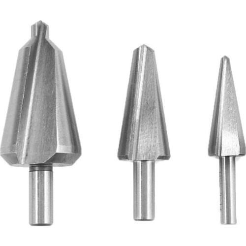Newest 3Pcs HSS Steel Taper Drill Bits Set Umbrella Cone Cutter For Wood Metal Cone Cutter Drill Bit 16-30.5mm/5-20mm/3-14mm